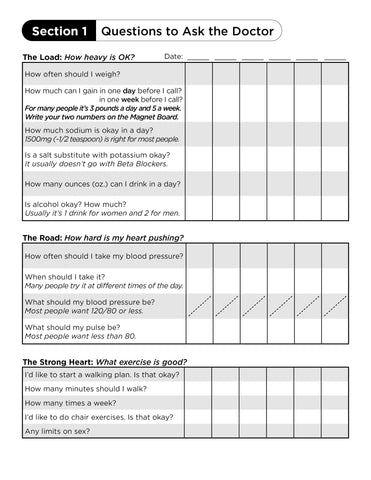 Heart Failure Control Log Book